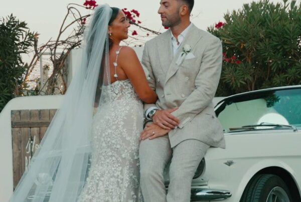 Maria and Bryan at their wedding at Island Art and Taste, Athens Riviera, Greece, filmed by Konstantinos Liopetas