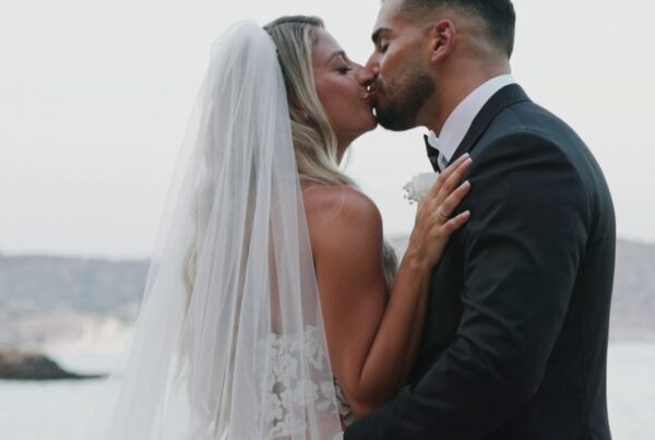 Vicky and Lenny at their wedding at Island Art and Taste, Athens Riviera, Greece, filmed by Konstantinos Liopetas